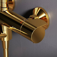 Душевая стойка с термостатом Am.Pm X-Joy F0785A599, золото, Цвет производителя: золото - фото 4