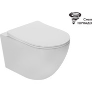 Унитаз подвесной безободковый Vincea Tornado Globo VT1-14ST (Система смыва торнадо) с крышкой микролифт - фото 