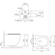 Унитаз подвесной безободковый Vincea Tornado Globo VT1-14ST (Система смыва торнадо) с крышкой микролифт - фото 5