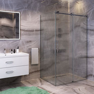 Душевое ограждение Mirsant Vector 120x90 см, (стекло 8 мм), хром/прозрачное - фото 2
