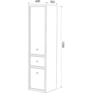 Пенал подвесной Iddis Torr 40 см TOR40D0i97, тёмно-серый - фото 6