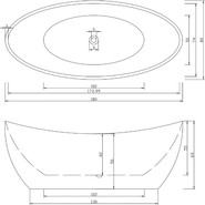 Ванна отдельностоящая CeruttiSpa 180x80 см NEMI180 CT10201 - фото 4
