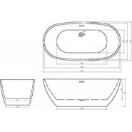 Ванна отдельностоящая CeruttiSpa 170x75 см D'ISEO170II CT10509 - фото 4