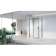 Душевое ограждение Vincea Como-N 160x80 см VSR-4CN8016CLB (стекло 8 мм) чёрный/прозрачное - фото 2