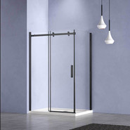 Душевое ограждение Vincea Como-N 160x80 см VSR-4CN8016CLB (стекло 8 мм) чёрный/прозрачное - фото 3
