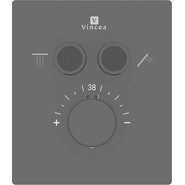Смеситель для душа с термостатом Vincea VSCV-321T-MMB (со скрытой частью) матовый черный - фото 5