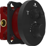 Смеситель для душа с термостатом Vincea VSCV-322T-MMB (со скрытой частью) матовый черный - фото 