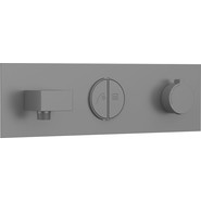 Смеситель для душа с термостатом Vincea VSCV-422TGM (со скрытой частью) вороненная сталь - фото 