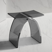 Стул для душевых кабин Abber Kristall AT1739Onyx, чёрный - фото 