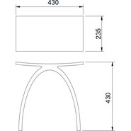 Стул для душевых кабин Abber Kristall AT1739Perle - фото 4