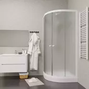 Душевое ограждение Parly 90х90 см ZF91 в комплекте с поддоном, белый/матовое - фото 3
