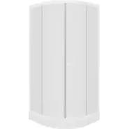 Душевое ограждение Parly 90х90 см ZF91 в комплекте с поддоном, белый/матовое - фото 5