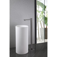 Смеситель для раковины напольный Abber Daheim AF8241NG, никель, Цвет производителя: никель - фото 2