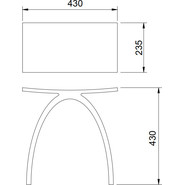 Стул для душевых кабин Abber Stein AS1639, белый матовый - фото 2