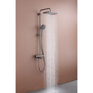 Душевая система с термостатом Raglo R22.26.09, графит - фото 5