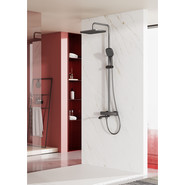 Душевая система с термостатом Raglo R22.26.09, графит - фото 3