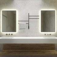 Полотенцесушитель электрический Vincea П4 425x600 мм, графит (возможность скрытого подключения) VTD-1S1CGE - фото 3