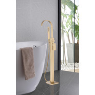 Смеситель для ванны Abber Wasserfall AF8615G, золото матовый, Цвет производителя: золото матовое - фото 2