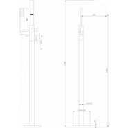Смеситель для ванны Abber Wasserfall AF8615G, золото матовый, Цвет производителя: золото матовое - фото 6