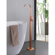 Смеситель для раковины напольный Abber Wasserfall AF8640MRG, розовое золото матовый, Цвет производителя: розовое золото матовое - фото 2