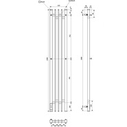 Полотенцесушитель электрический Point Фрея П2 180x1200 мм PN20732GB (возможность скрытого подключения) L, графит - фото 5