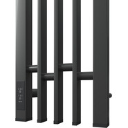 Полотенцесушитель электрический Point Фрея П2 180x1200 мм PN20732GB (возможность скрытого подключения) L, графит - фото 4