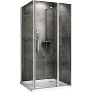 Душевое ограждение Abber Sonnenstrand 140х75 см AG04140S-S75, хром/прозрачное - фото 