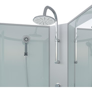 Душевая кабина Niagara Classic 100x80 см NG-33084-14LBKT, серебро/матовое (безсиликоновая сборка) - фото 4