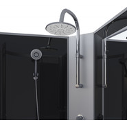 Душевая кабина Niagara Classic 120x80 см NG-2510-14LBKT, серебро/тонированное (безсиликоновая сборка) - фото 4