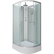 Душевая кабина Niagara Classic 100x80 см NG-33084-14LBKT, серебро/матовое (безсиликоновая сборка) - фото 