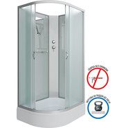 Душевая кабина Niagara Classic 110x80 см NG-33184-14RBK, серебро/матовое (безсиликоновая сборка) - фото 2