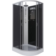 Душевая кабина Niagara Classic 120x80 см NG-3512-14LBKT, серебро/тонированное (безсиликоновая сборка) - фото 