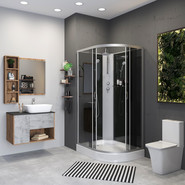 Душевая кабина Niagara Classic 120x80 см NG-3512-14LBKT, серебро/тонированное (безсиликоновая сборка) - фото 3