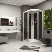 Душевая кабина Niagara Classic 120x80 см NG-3512-14L, серебро/тонированное (безсиликоновая сборка) - фото 3