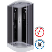 Душевая кабина Niagara Classic 120x80 см NG-3512-14L, серебро/тонированное (безсиликоновая сборка) - фото 2