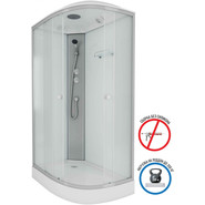 Душевая кабина Niagara Eco 120x80 см E120/80/13L/MT, хром матовый/матовое (безсиликоновая сборка) - фото 