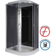 Душевая кабина Niagara Eco 120x80 см E120/80/13L/TN, хром матовый/тонированное (безсиликоновая сборка) - фото 