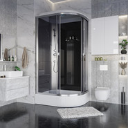 Душевая кабина Niagara Eco 120x80 см E120/80/26L/TN, хром матовый/тонированное (безсиликоновая сборка) - фото 3