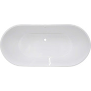 Ванна каменная Эстет Майами silk 160x75 см ФР-00014380, белый матовый - фото 