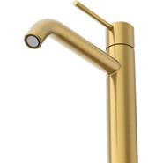 Смеситель для раковины высокий Cezares RELAX-LC1-BORO-W0, брашированное золото, Цвет производителя: брашированное золото - фото 3