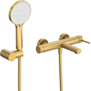 Смеситель для ванны Cezares RELAX-VD-BORO, брашированное золото, Цвет производителя: брашированное золото - фото 2