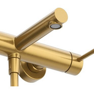 Смеситель для ванны Cezares RELAX-VD-BORO, брашированное золото, Цвет производителя: брашированное золото - фото 4