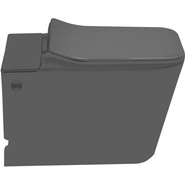 Унитаз подвесной безободковый с импульсным смывом SantiLine SL-5032MB (в комплекте с инсталляцией) чёрный, Цвет производителя: чёрный - фото 2