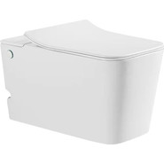 Унитаз подвесной безободковый с импульсным смывом SantiLine SL-5032 (в комплекте с инсталляцией), Цвет производителя: белый - фото 