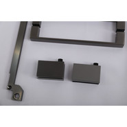 Душевое ограждение Cezares SLIDER-AH-1-80-100/110-C-GM 100-110x80 см (стекло 8 мм) оружейная сталь/прозрачное - фото 4