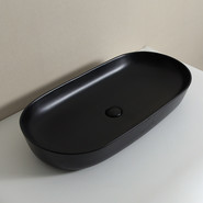 Раковина-чаша CeramaLux N 60 см 78327-1MB, чёрный матовый - фото 2