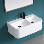 Раковина подвесная двойная CeramaLux 75 см A1007 - фото 