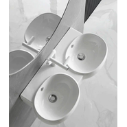 Раковина подвесная двойная CeramaLux 80 см B2004 - фото 2