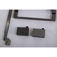 Душевое ограждение Cezares SLIDER-AH-2-70/80-100/110-C-GM (70-80)x(100-110) см (стекло 8 мм) оружейная сталь/прозрачное - фото 3