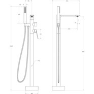 Смеситель для ванны Cezares COMFORT-VDP-01 - фото 4